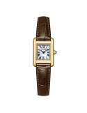 Citizen Watch - Kii Lady Eco-Drive 18mm White Gold - Leather Strap - 0