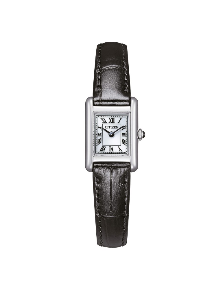 Orologio Citizen - Kii Lady Eco-Drive 18mm Argento Bianco - Cinturino Pelle - 0