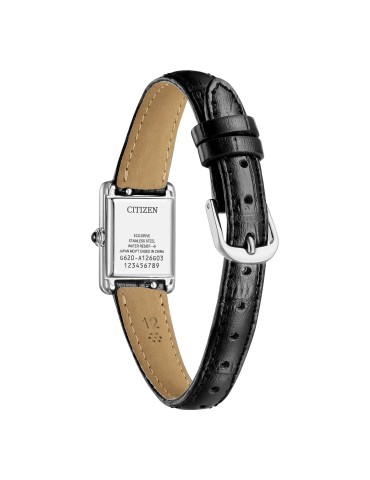 Citizen Watch - Kii Lady Eco-Drive 18mm Silver White - Leather Strap - 0 2