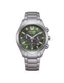 Citizen Eco-Drive Watch - Chrono Super Titanium 4750 - 40mm Green - 0