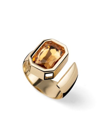 Anello Unoaerre - Joya - Dorato -Regolabile-Cristallo Giallo-14EXA006G