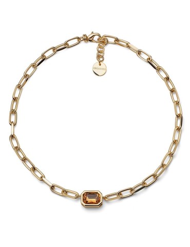 Collana Unoaerre - Joya - Dorato - Catena -Cristalli Gialli-14EXH0124G