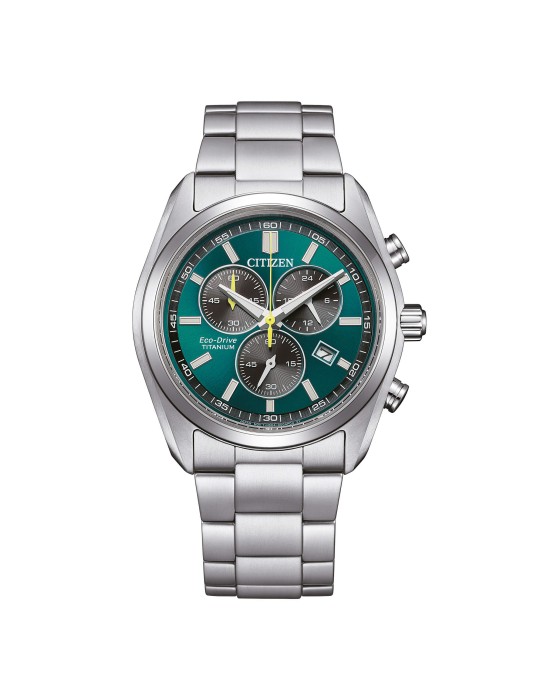 Citizen Eco-Drive Watch - Chrono Super Titanium 2590 - 40mm Green - 0