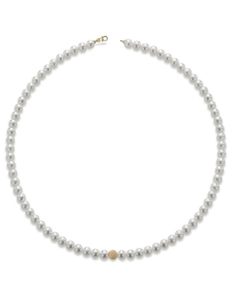 Collana Lelune -Perle 3,5 - 4 mm-Oro Giallo 18Kt-LLNK01.40-Y