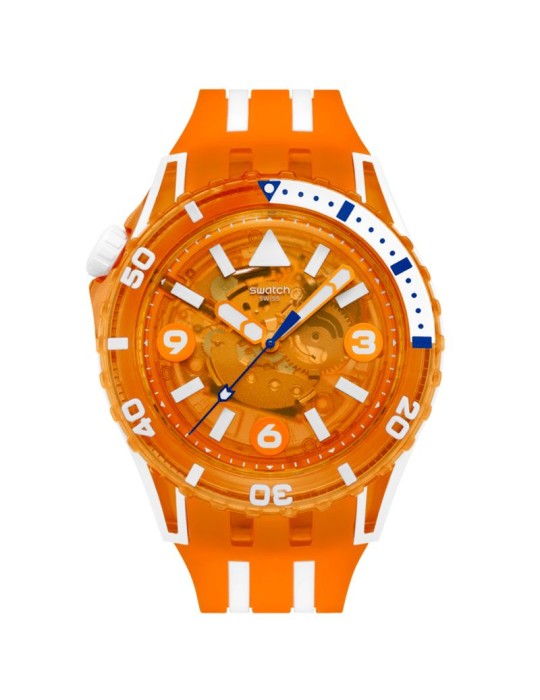 Swatch Watch - Pacific Sea Nittle - 44mm - Orange - SSCU09O100
