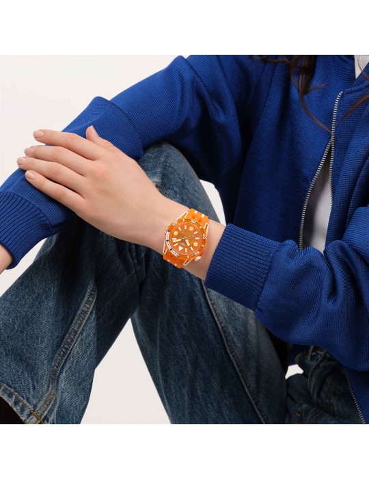 Swatch Watch - Pacific Sea Nittle - 44mm - Orange - SSCU09O100