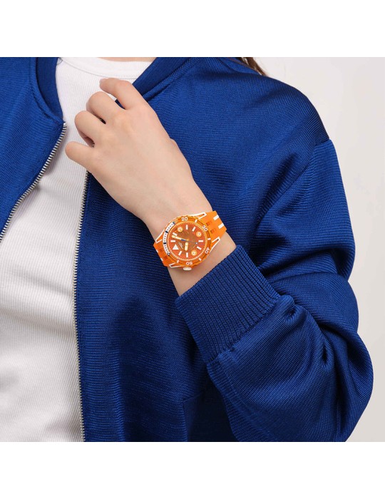 Orologio Swatch - Pacific Sea Nittle - 44mm - Arancione - SSCU09O100