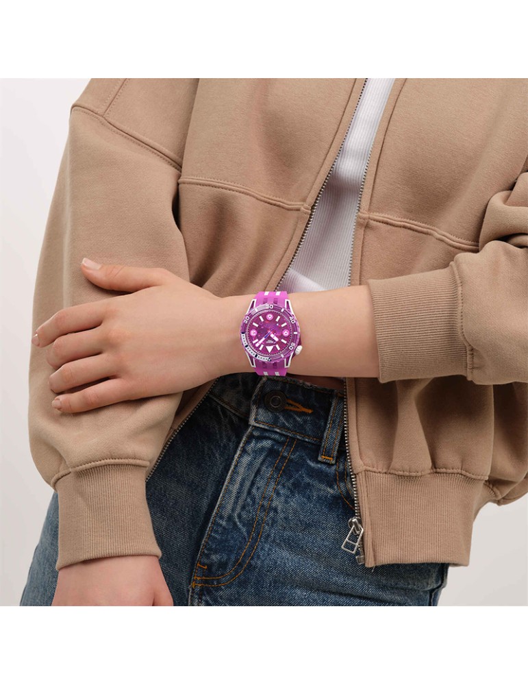 Orologio Swatch - Flower Hat - Solo Tempo - 44mm - Rosa - SSCU09P100