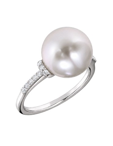 Thigh Ring - White Gold - White Diamonds - Australian Pearl - LBRNSS228.1