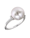 Thigh Ring - White Gold - White Diamonds - Australian Pearl - LBRNSS228.1