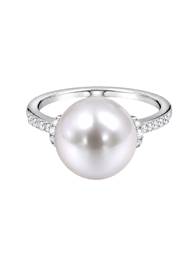 Thigh Ring - White Gold - White Diamonds - Australian Pearl - LBRNSS228.1