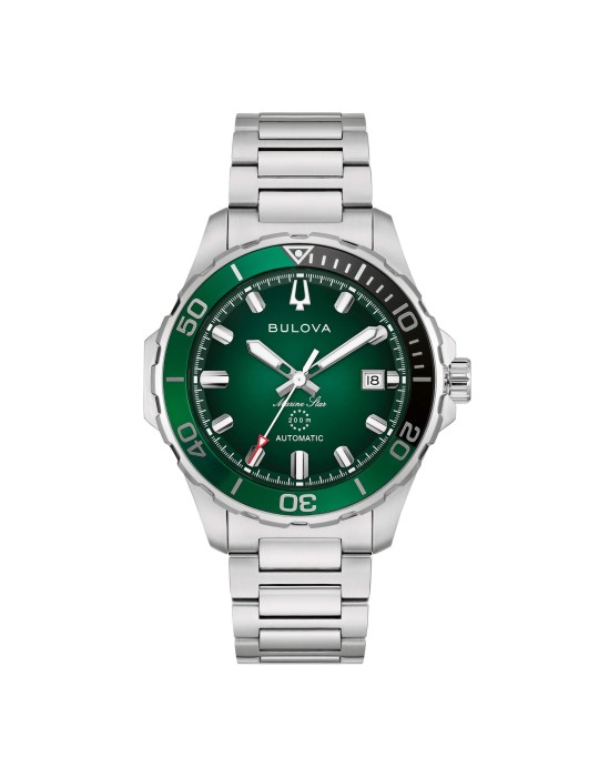 Bulova Marine Star Automatic 41mm Green Watch - 0