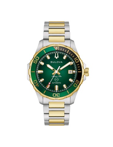 Bulova Marine Star Automatic 41mm Gold Green Watch - 0