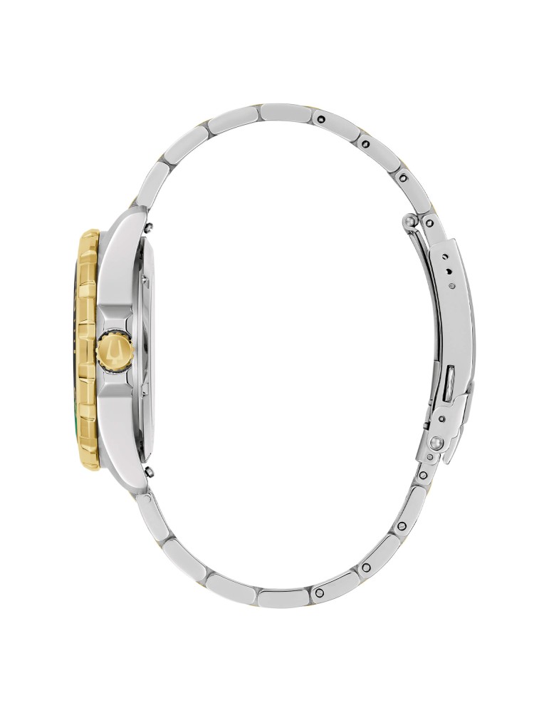 Bulova Marine Star Automatic 41mm Gold Green Watch - 0