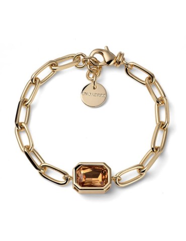 Unoaerre Bracelet - Chain - Golden - Yellow Crystal - 14EXB0104G