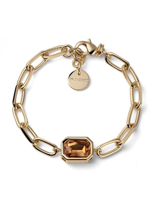 Bracciale Unoaerre - a Catena - Dorato - Cristallo Giallo - 14EXB0104G