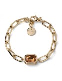 Unoaerre Bracelet - Chain - Golden - Yellow Crystal - 14EXB0104G