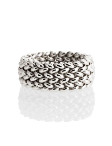 Unoaerre Ring - 925% Silver - Low Band - Size 14-711ECA011B14