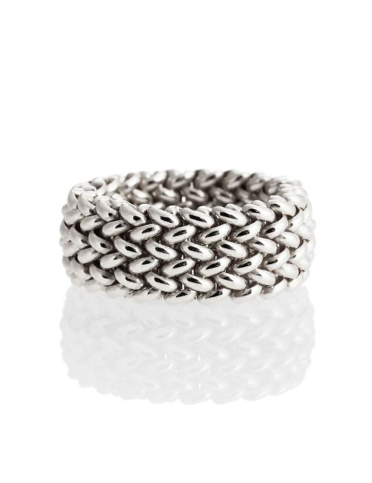 Unoaerre Ring - 925% Silver - Low Band - Size 14-711ECA011B14