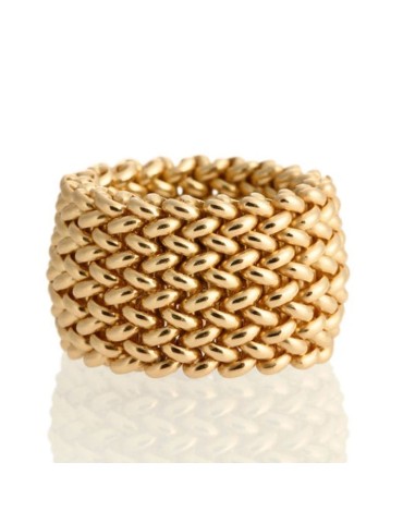 Unoaerre Ring - Maxi - Band - 925% Gold Plated Silver - 711ECA013G18