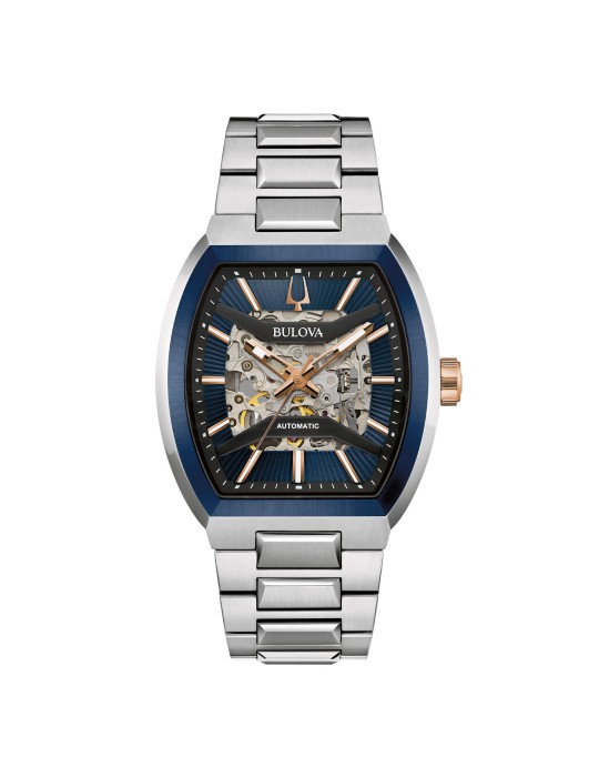 Bulova Watch - Maquina Automatic 40mm Blue Rose Gold - 0