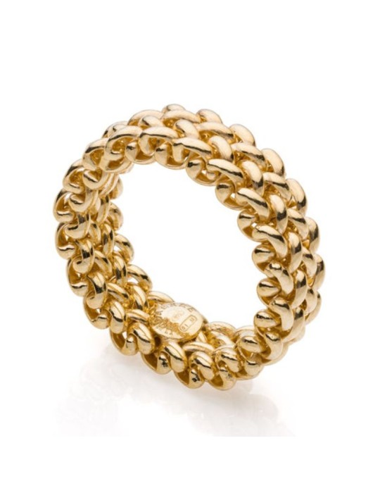 Unoaerre Ring - Thin Band - 925% Gold Plated Silver -711ECA018G14