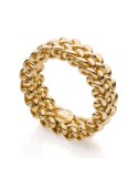Anello Unoaerre - a Fascia Sottile - Argento 925% Dorato -711ECA018G14