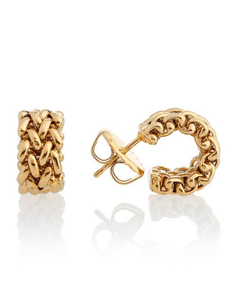 Unoaerre Earrings - 925% Gold Plated Silver - Grain of Rice -711ECO0548G