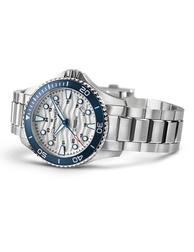 Orologio Hamilton - Khaki Navy Scuba Automatico 40mm Bianco Blu - 0