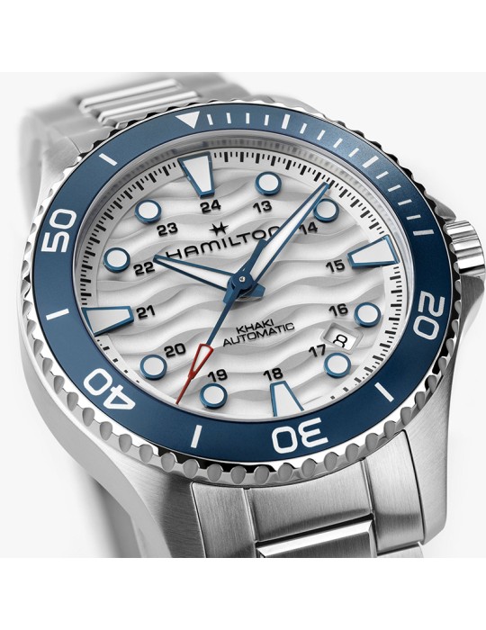 Hamilton Khaki Navy Scuba Automatic 40mm White Blue Watch - 0