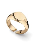 Anello Unoaerre -Chevalier-Dorato-Regolabile-Design Ottagonale-EXA102G