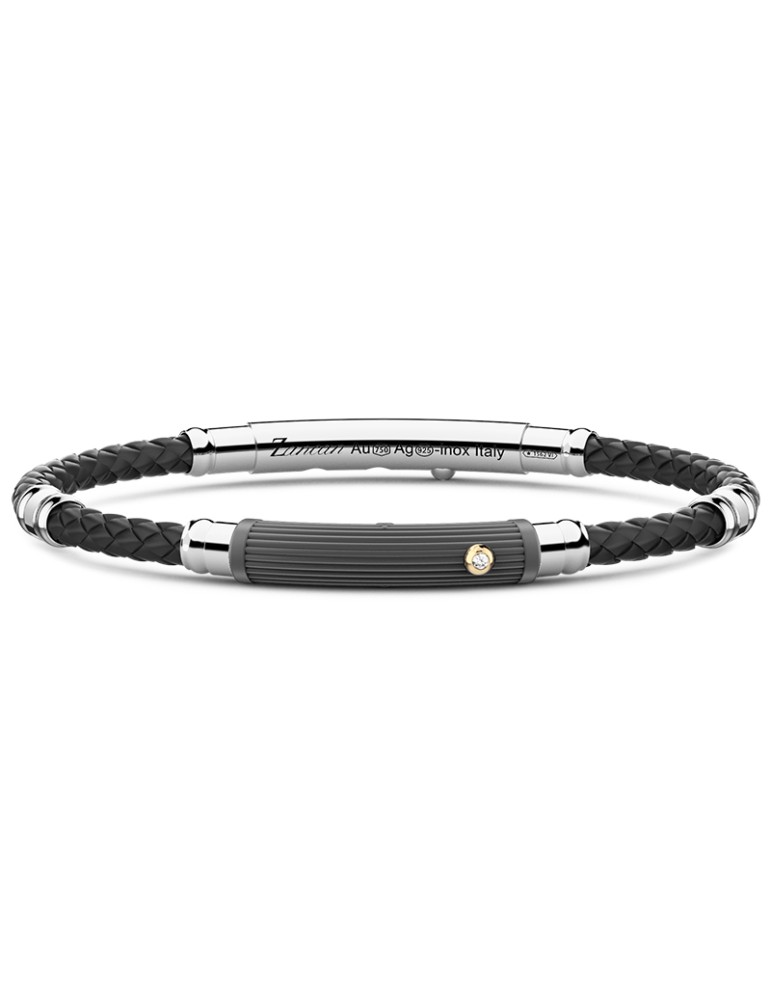 Bracciale Zancan - Titanio - Diamante Bianco 0,015 ct - ETB142G