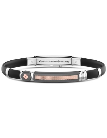 Bracciale Zancan - Titanio-Elemento Centrale in Oro Rosa 18 Kt-ETB149R