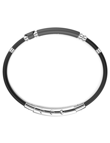 Bracciale Zancan - Titanio-Elemento Centrale in Oro Rosa 18 Kt-ETB149R 2