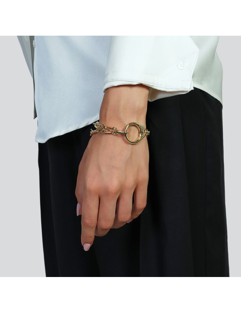 Unoaerre Bracelet - Fashion Jewelery - Golden-Double Chain-EXB5374G