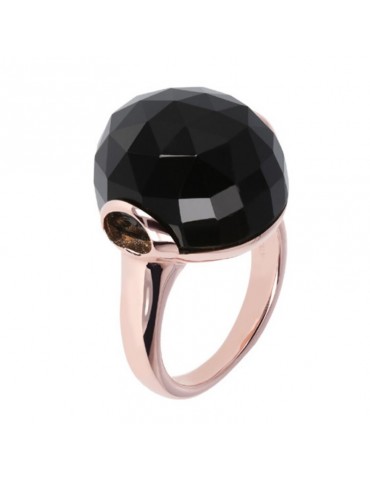 Bronzallure Woman Ring - Alba Cabochon with Black Onyx - 0