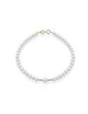 Lelune - Aurora Bracelet in 3 - 3.5 mm Freshwater Cultured Pearls and 18K Yellow Gold Elements - 0