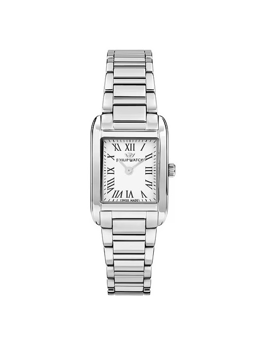 Orologio Philip Watch Donna - Museum Quarzo 24x34 mm Argento Bianco - 0