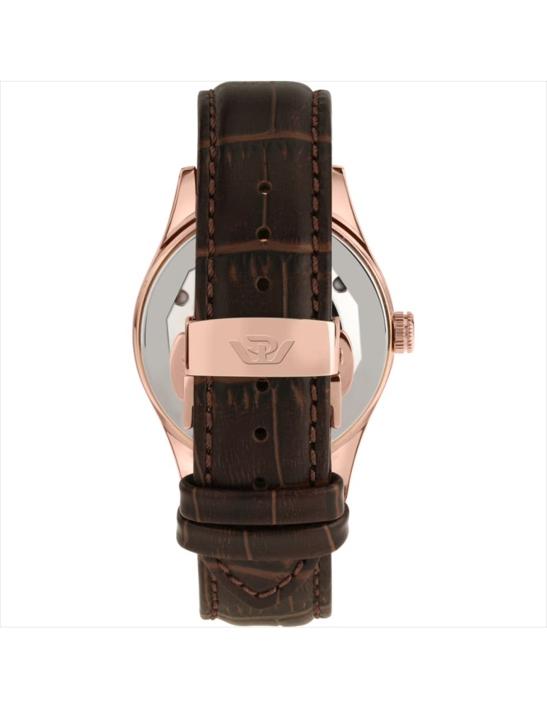 Philip Watch - Sunray Time and Date 39mm Rose Gold White - 0