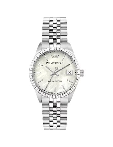 Orologio Philip Watch - Caribe Urban Quarzo 35mm Argento Madreperla - 0