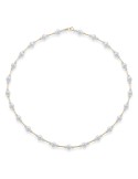 Lelune - Aurora Choker in 2.5 - 3 mm Freshwater Cultured Pearls and 18K Yellow Gold Elements - 0
