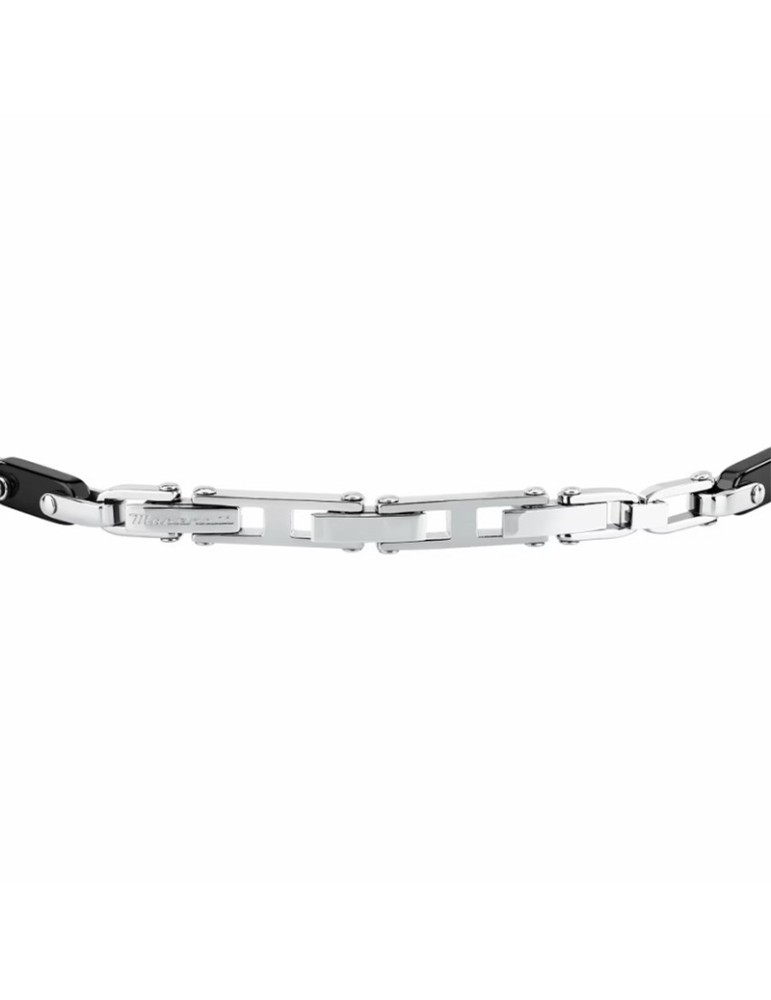Bracciale Maserati - Catena - Acciaio Nero - Ceramica - JM226ATZ75