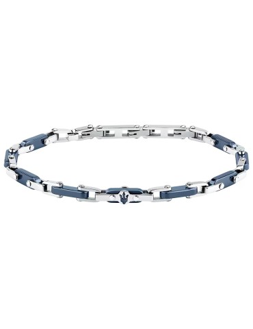 Bracciale Maserati - a Catena - Acciaio Blu - Ceramica - JM226ATZ76