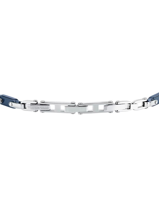 Bracciale Maserati - a Catena - Acciaio Blu - Ceramica - JM226ATZ76