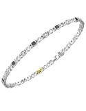 Bracciale Zancan - Argento 925%-Diamanti Bianchi-Diamanti Neri-ESB471G
