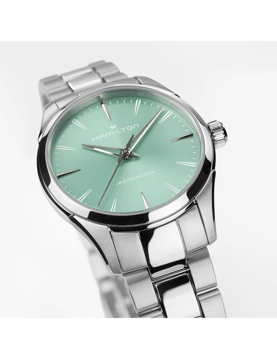 Orologio Hamilton - Jazzmaster Solo Tempo Quartz 32mm Turchese - 0