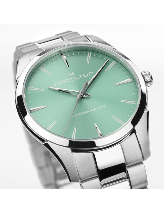 Orologio Hamilton - Jazzmaster Gent Solo Tempo Quartz 40mm Turchese - 0