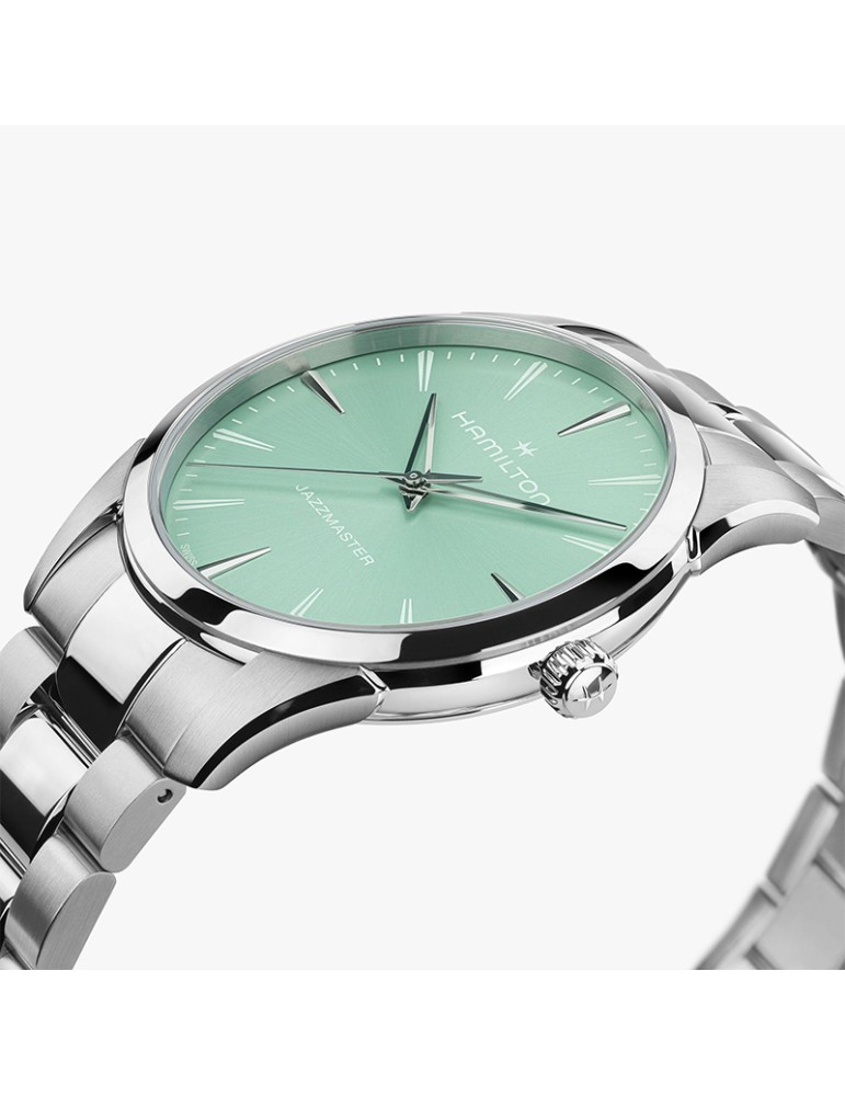 Orologio Hamilton - Jazzmaster Gent Solo Tempo Quartz 40mm Turchese - 0