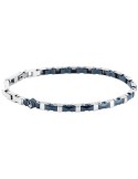 Bracciale Maserati - a Catena - Acciaio 316L - Inserti Blu -JM226ATZ84