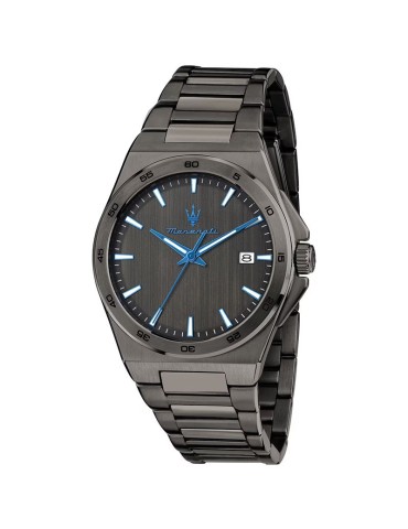 Maserati Watch - Time and Date - Gray - 40mm - Blue Hands - R8853154001